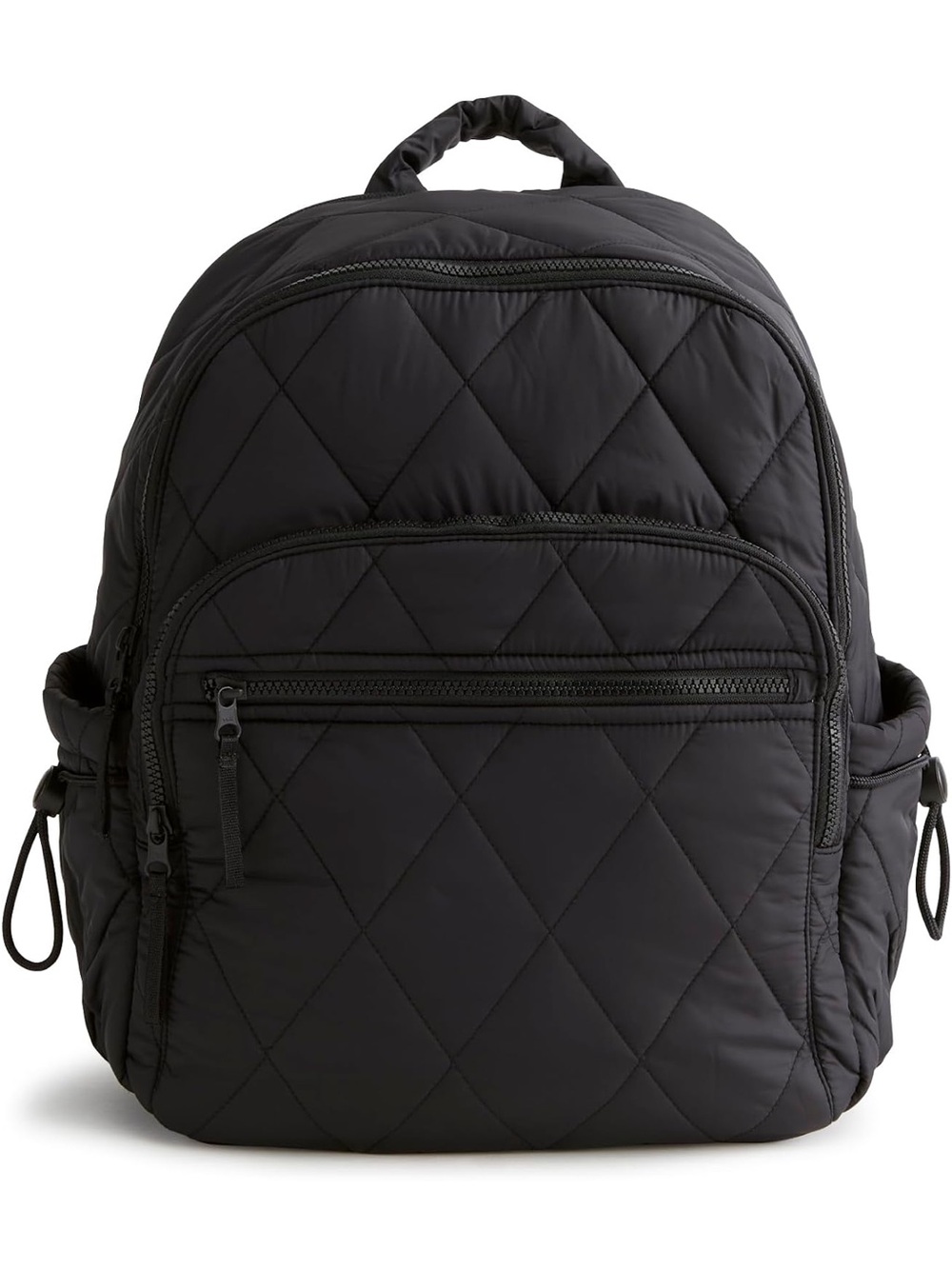 New Vera Bradley Featherweight Quilted Black Backpack - Picture 8 of 11